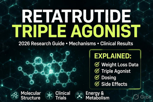 Retatrutide 2026 Guide: Triple Agonist Peptide – Mechanisms, Clinical Results, Dosing & Research Insights